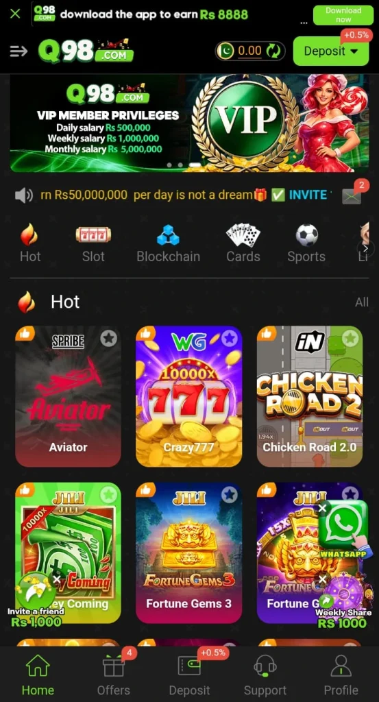 Q98 game